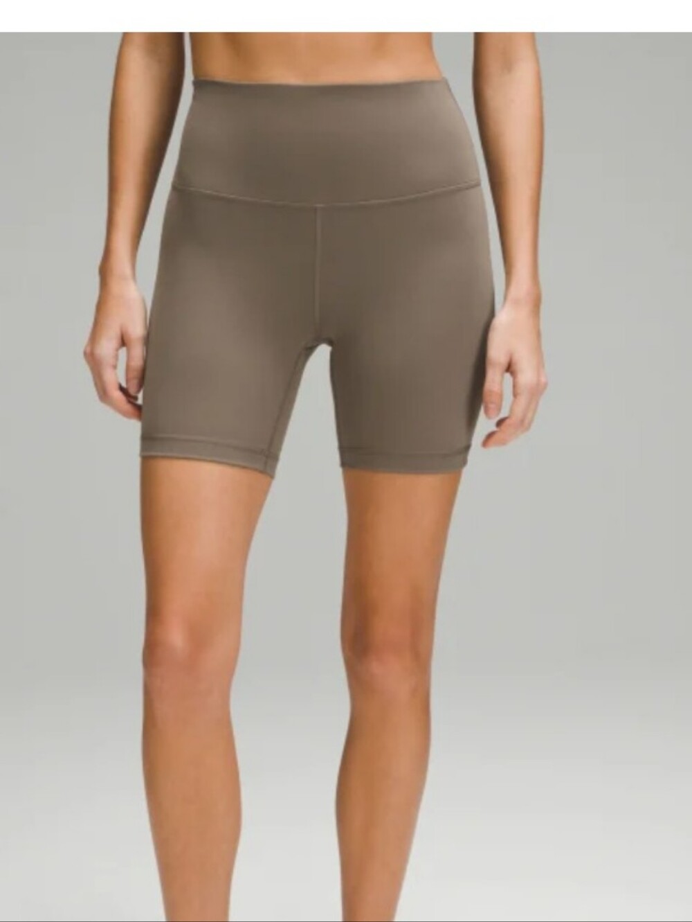 lululemon athletica High-Rise Bike Shorts in Taupe